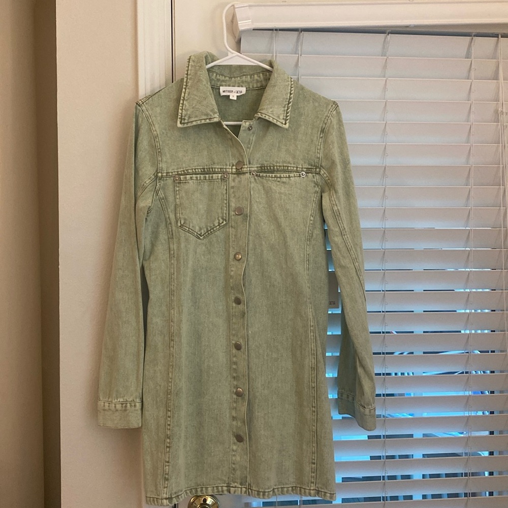 Long Sleeve Jean Dress